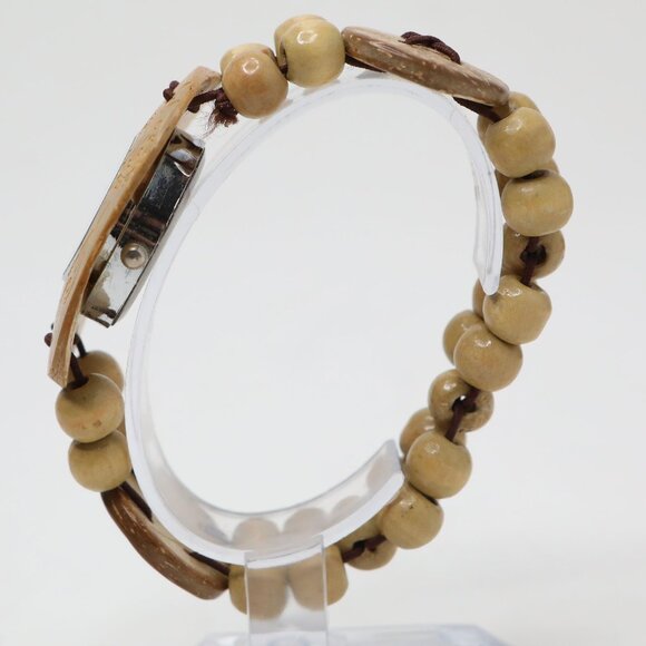 Natural Wood Watch Women’s Lightweight Sustainable Analog Quartz Boho - Picture 7 of 10